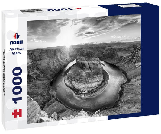 Noah Jigsaw Puzzle Japan. Panorama of Tokyo from afar in black white 1000 pieces