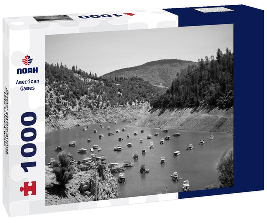 Noah Jigsaw Puzzle Boston skyline at dusk, Boston, Massachusetts, USA in black white 1000 pieces
