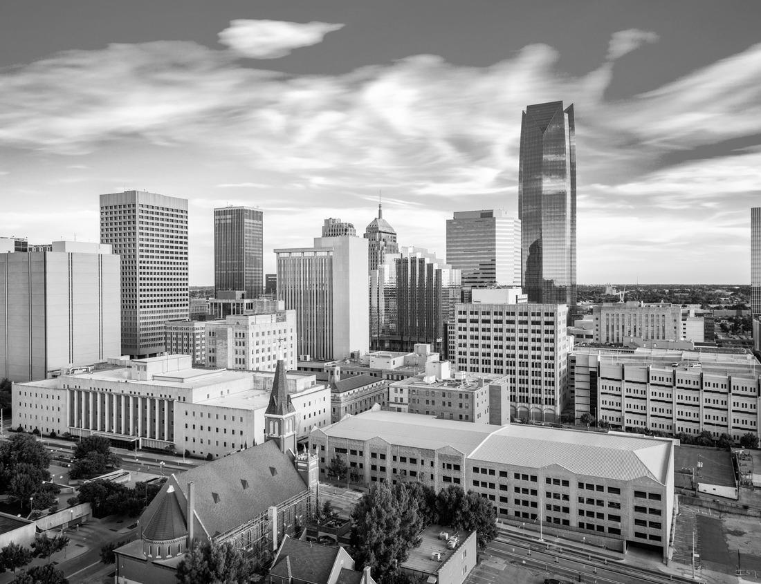 Noah Jigsaw Puzzle Daytime view of Norwalk, California civic center in black white 1000 pieces