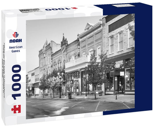 Noah Jigsaw Puzzle Hiking on the trails in Providence Canyon, Lumpkin Georgia in black white 1000 pieces