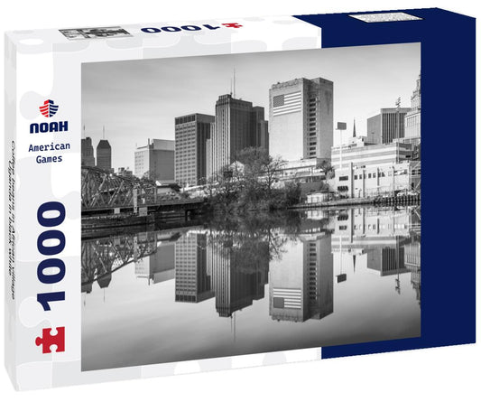 Noah Jigsaw Puzzle Coffee beans in African village, Uganda in black white 1000 pieces