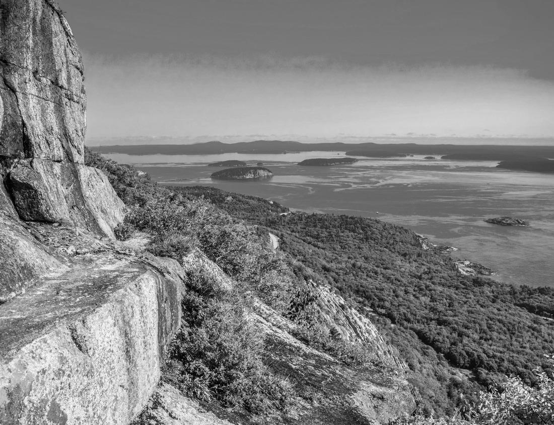 Noah Jigsaw Puzzle Cathedral of Saint Mary of the Assumption with surrounding mountains, Chur, Switzerland in black white 1000 pieces