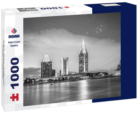 Noah Jigsaw Puzzle Aldford, Chester, country road in winter in black white 1000 pieces