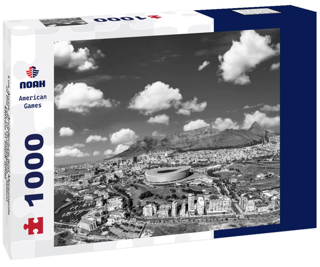 Noah Jigsaw Puzzle Los Arcos. Architecture and Monuments of the city of Guadalajara, Jalisco, Mexico in black white 1000 pieces