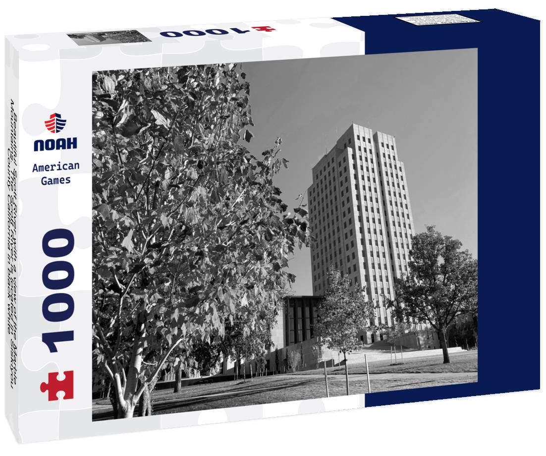 Noah Jigsaw Puzzle Beautiful Scott River with a view of the Marble Mountains. The Scott River is located in Siskiyou County California in black white 1000 pieces