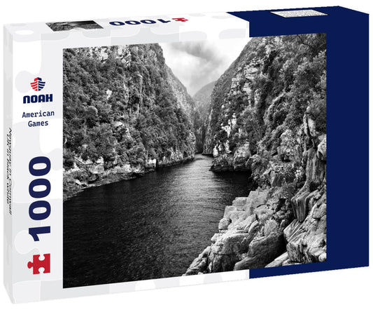 Noah Jigsaw Puzzle Newquay in Cornwall, UK in black white 1000 pieces