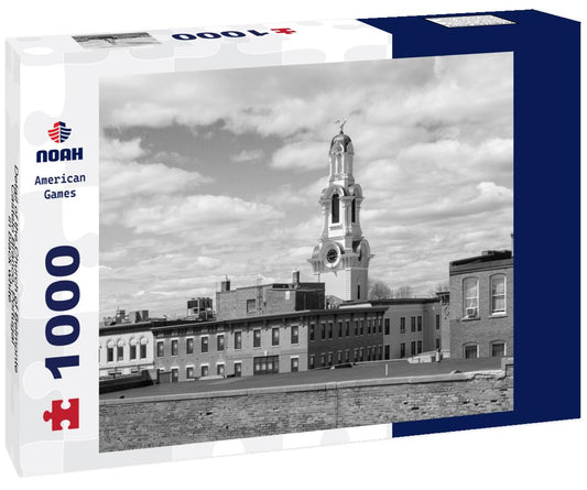 Noah Jigsaw Puzzle Detail of the Church of Belmonte, Castelo Branco, Portugal in black white 1000 pieces