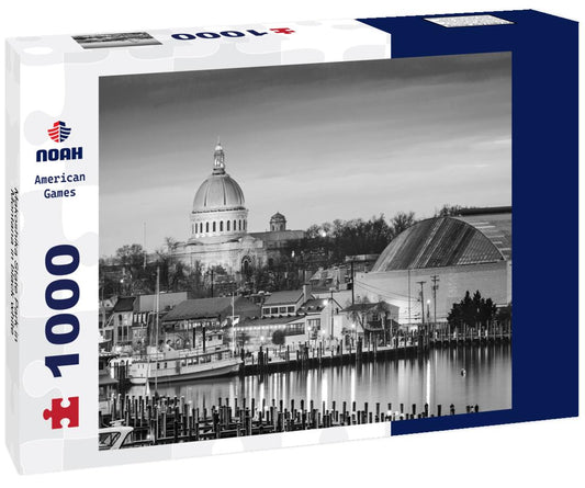 Noah Jigsaw Puzzle Makoshika State Park in Montana in black white 1000 pieces