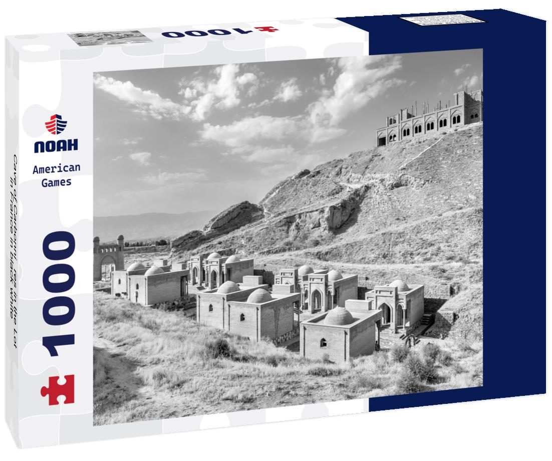 Noah Jigsaw Puzzle Cave of Carbonnières in the Lot in France in black white 1000 pieces