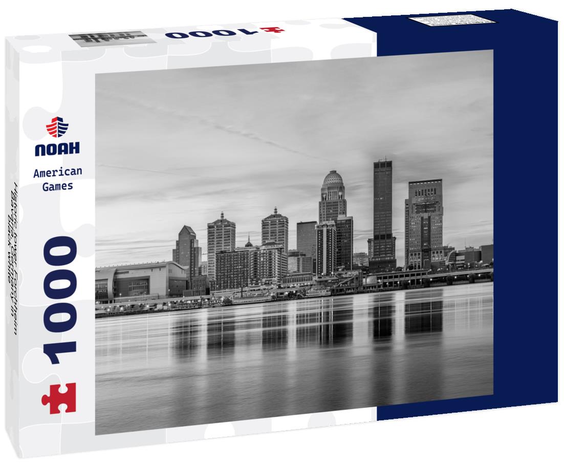 Noah Jigsaw Puzzle Historic tower Forchheim, Bavaria, Germany in black white 1000 pieces