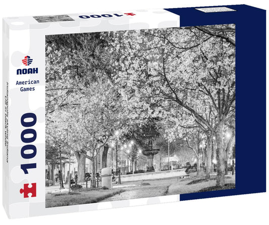 Noah Jigsaw Puzzle Indianapolis skyline Indiana US in black white 1000 pieces