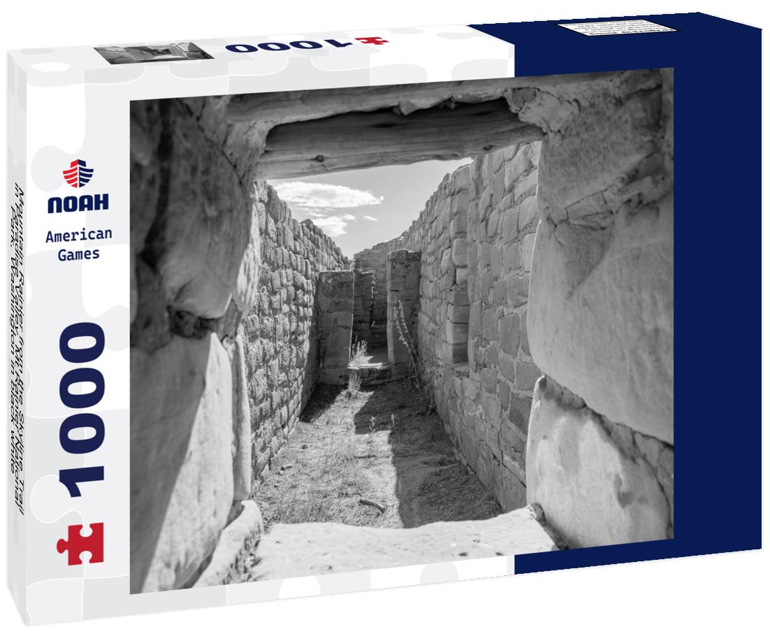 Noah Jigsaw Puzzle Mountain Rainier from the Skyline Trail in Paradise Valley, Mt Rainier National Park, Washington in black white 1000 pieces