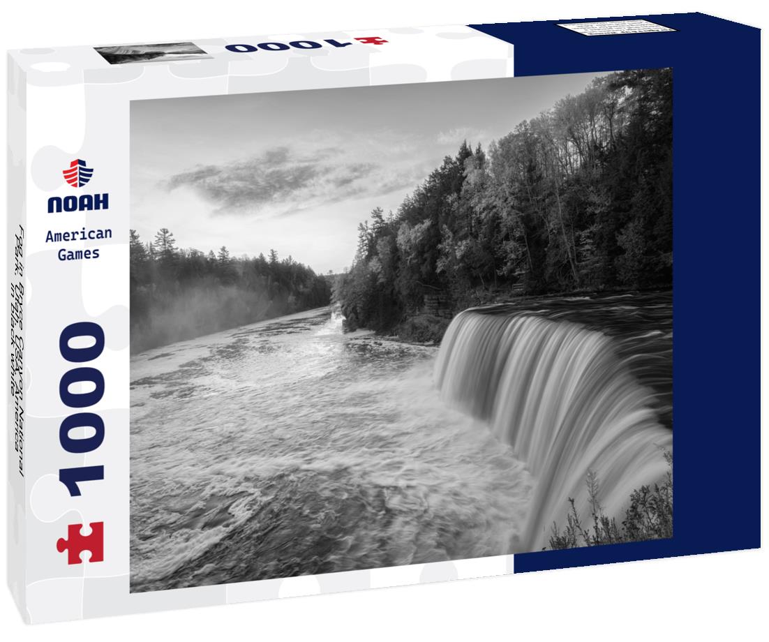 Noah Jigsaw Puzzle Fog in Bryce Canyon National Park, Utah, USA, America in black white 1000 pieces