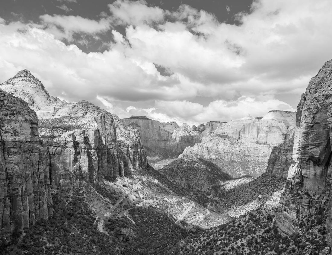 Noah Jigsaw Puzzle Beautiful aerial view of dramatic mountains and magical Alpine lake in fall in Canadian nature, Tombstone Territorial Park, Yukon, Canada in black white 1000 pieces