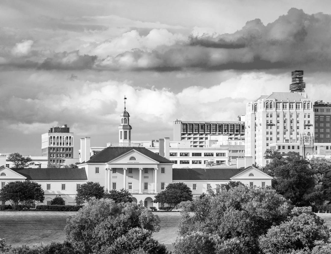 Noah Jigsaw Puzzle Downtown Missoula Montana Scene Buildings in black white 1000 pieces