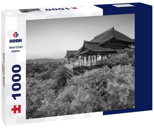 Noah Jigsaw Puzzle Austin Texas skyline with sunset in black white 1000 pieces