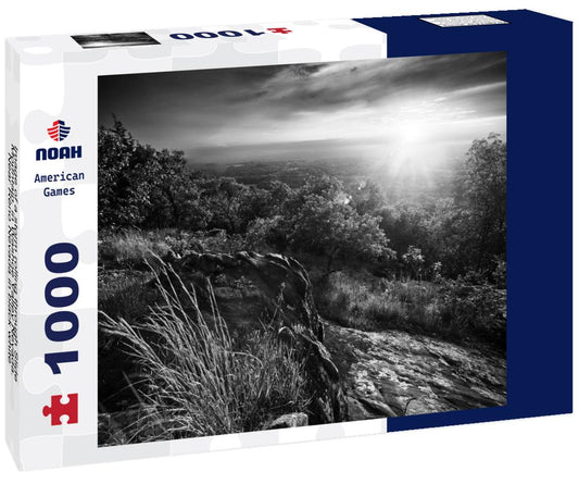 Noah Jigsaw Puzzle Image of a storm rolling through Slide Mountain, in Washoe Valley Nevada. Near Reno Nevada in black white 1000 pieces