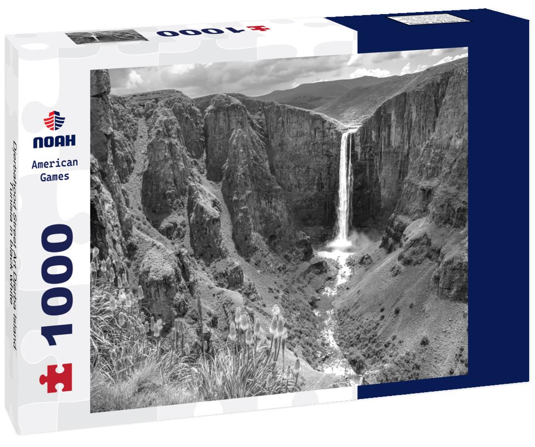 Noah Jigsaw Puzzle Djerbahood Street Art Djerba Island, Tunisia in black white 1000 pieces