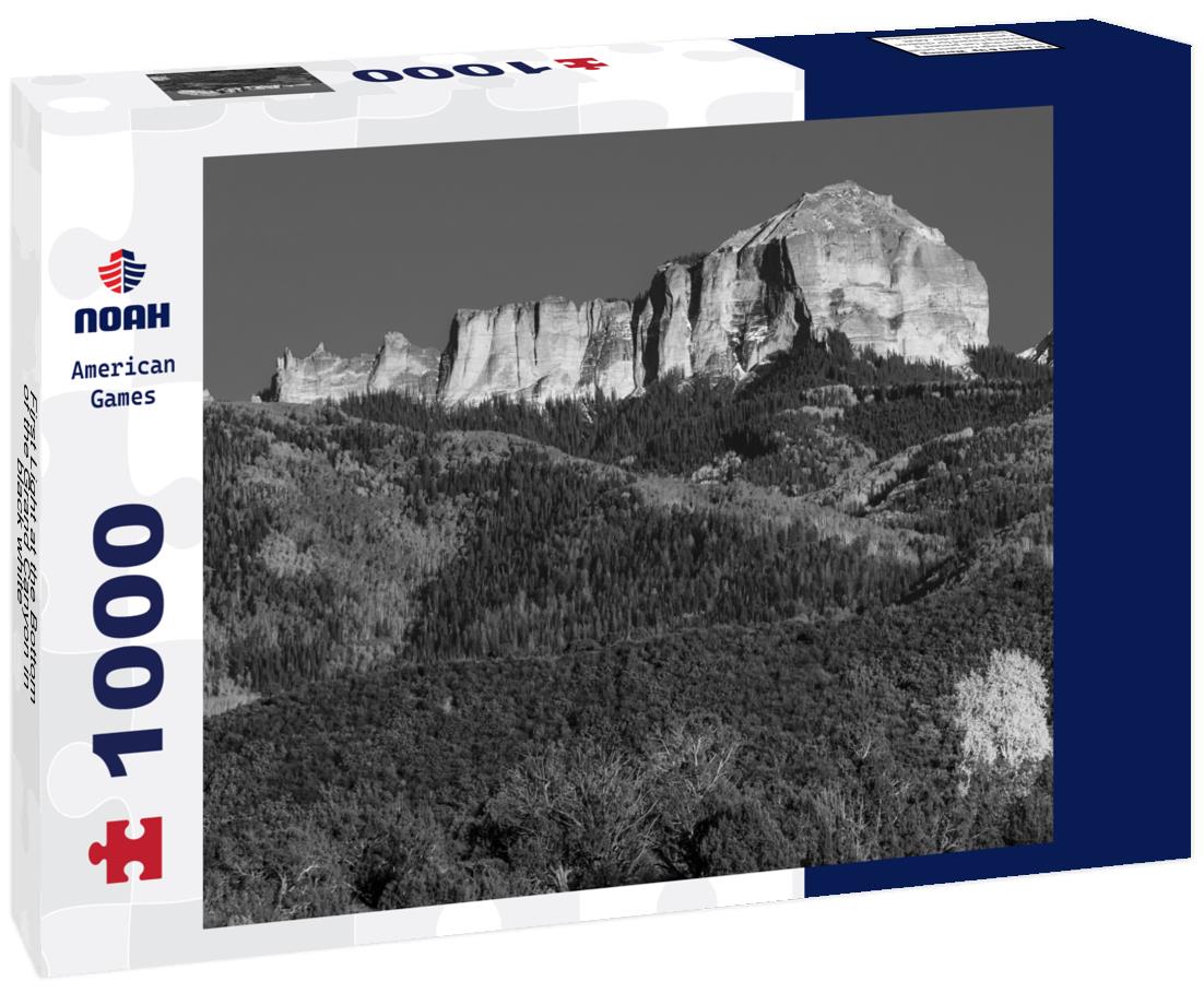 Noah Jigsaw Puzzle First Light at the Bottom of the Grand Canyon in black white 1000 pieces