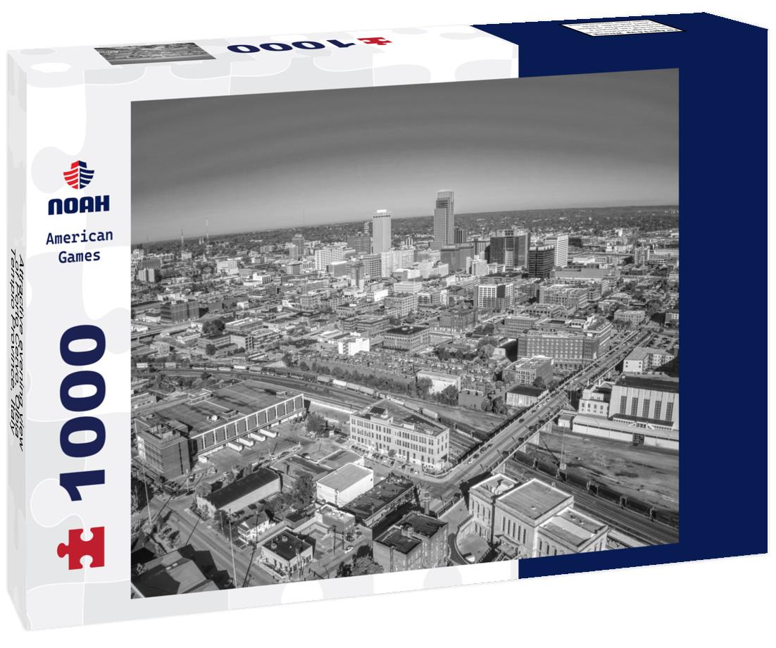 Noah Jigsaw Puzzle Attractive evening view of Porto Cervo, Olbia-Tempio Province, Italy in black white 1000 pieces