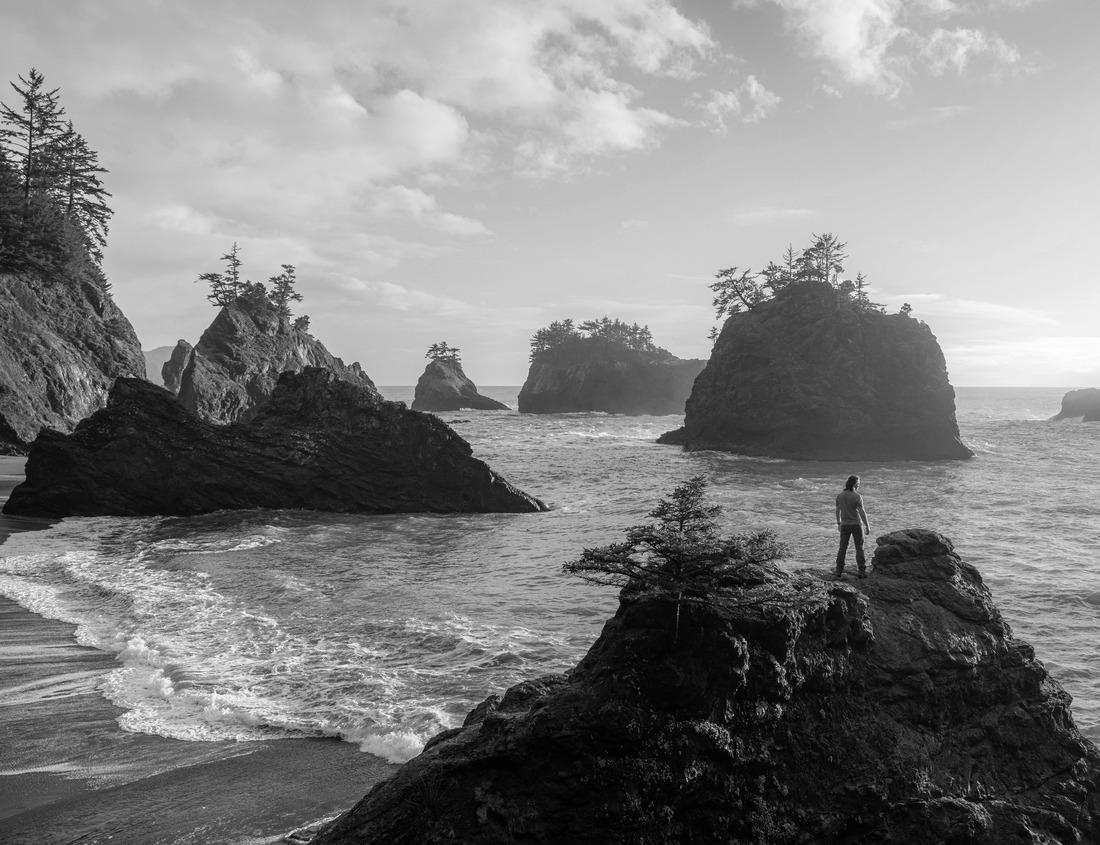 Noah Jigsaw Puzzle In the city of Post Falls Idaho in the northwest of the United States, a log gazebo or outdoor structure built along the Spokane in black white 1000 pieces