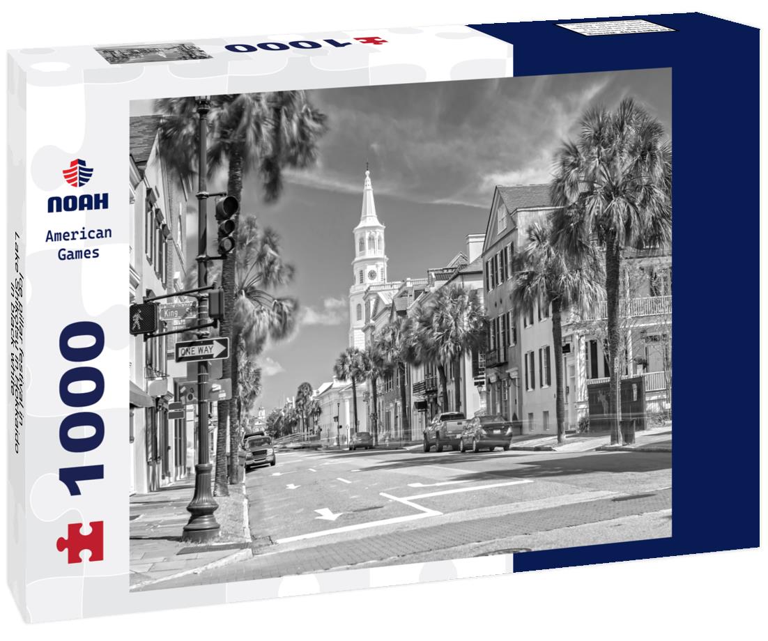 Noah Jigsaw Puzzle Ice pillar festival in Lake Shikotsu in Hokkaido in black white 1000 pieces