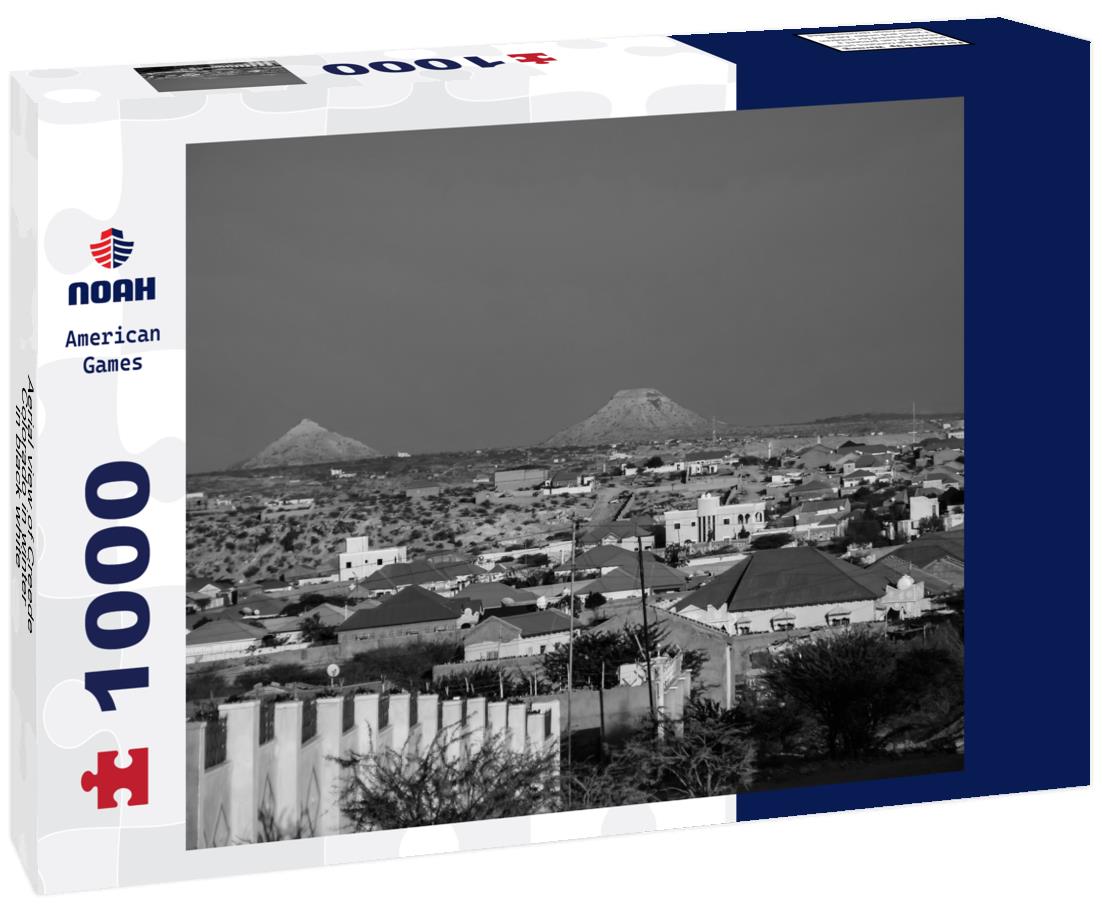 Noah Jigsaw Puzzle Aerial view of Creede, Colorado in winter in black white 1000 pieces