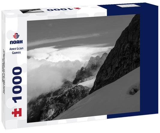 Noah Jigsaw Puzzle Cityscape of the old town of Noerdlingen in Bavaria in black white 1000 pieces