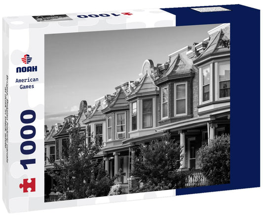 Noah Jigsaw Puzzle Bruges, Belgian historic canals at dusk in black white 1000 pieces