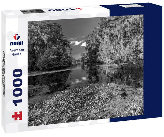 Noah Jigsaw Puzzle Big Ben and westminster bridge at dusk in London in black white 1000 pieces