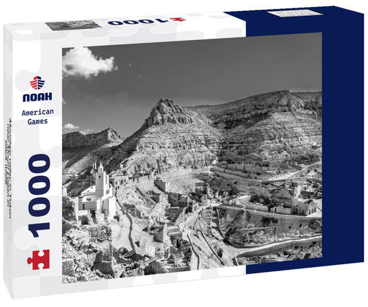 Noah Jigsaw Puzzle Mountain valley in Yukon, near Mount Logan in black white 1000 pieces