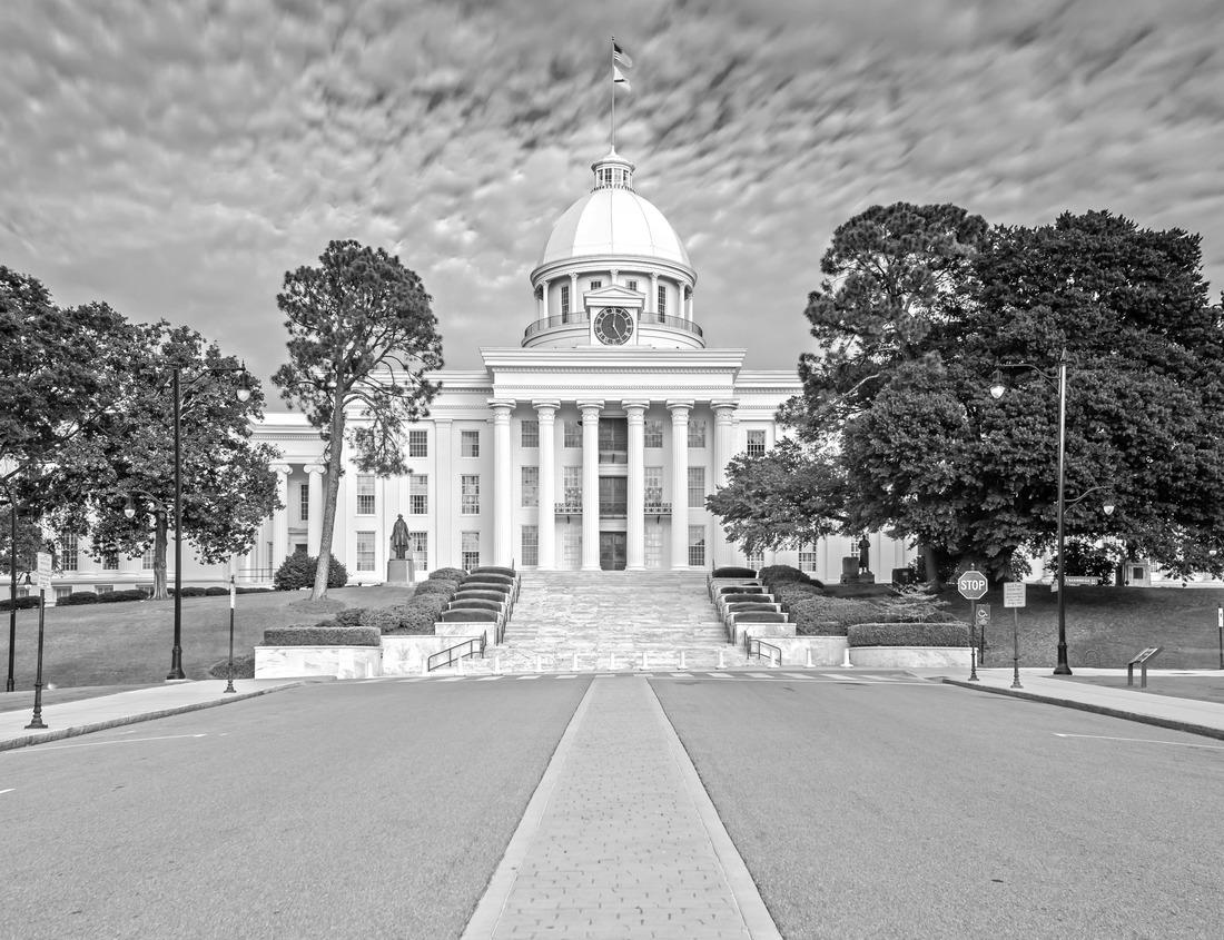 Noah Jigsaw Puzzle downtown city area of Oceanside, California, USA in black white 1000 pieces