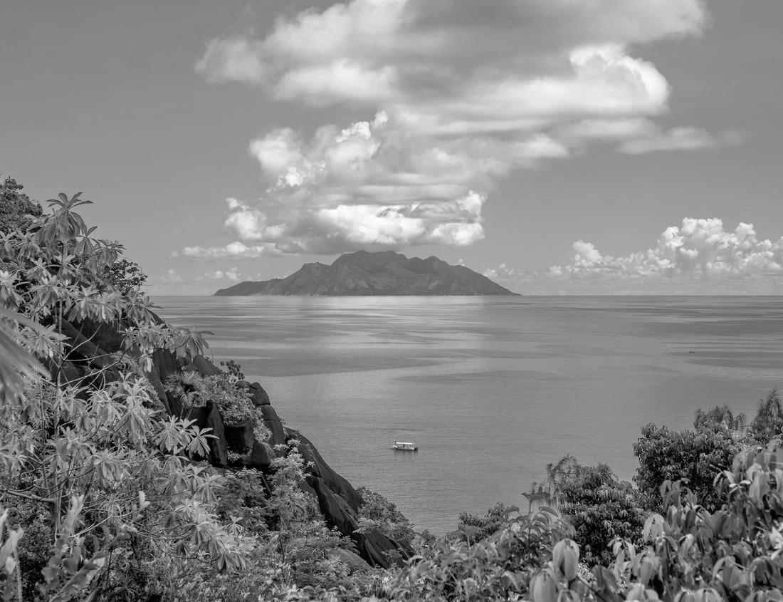 Noah Jigsaw Puzzle A panoramic view of Lake Coeur d'Alene, Idaho, USA with waterfront homes, docks and marina at Rockford Bay in black white 1000 pieces