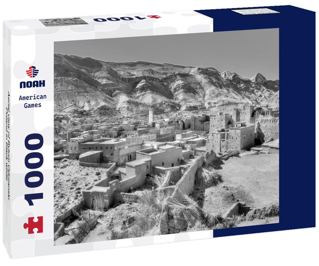 Noah Jigsaw Puzzle Aerial view of Bytom Odrzanski, Poland in black white 1000 pieces