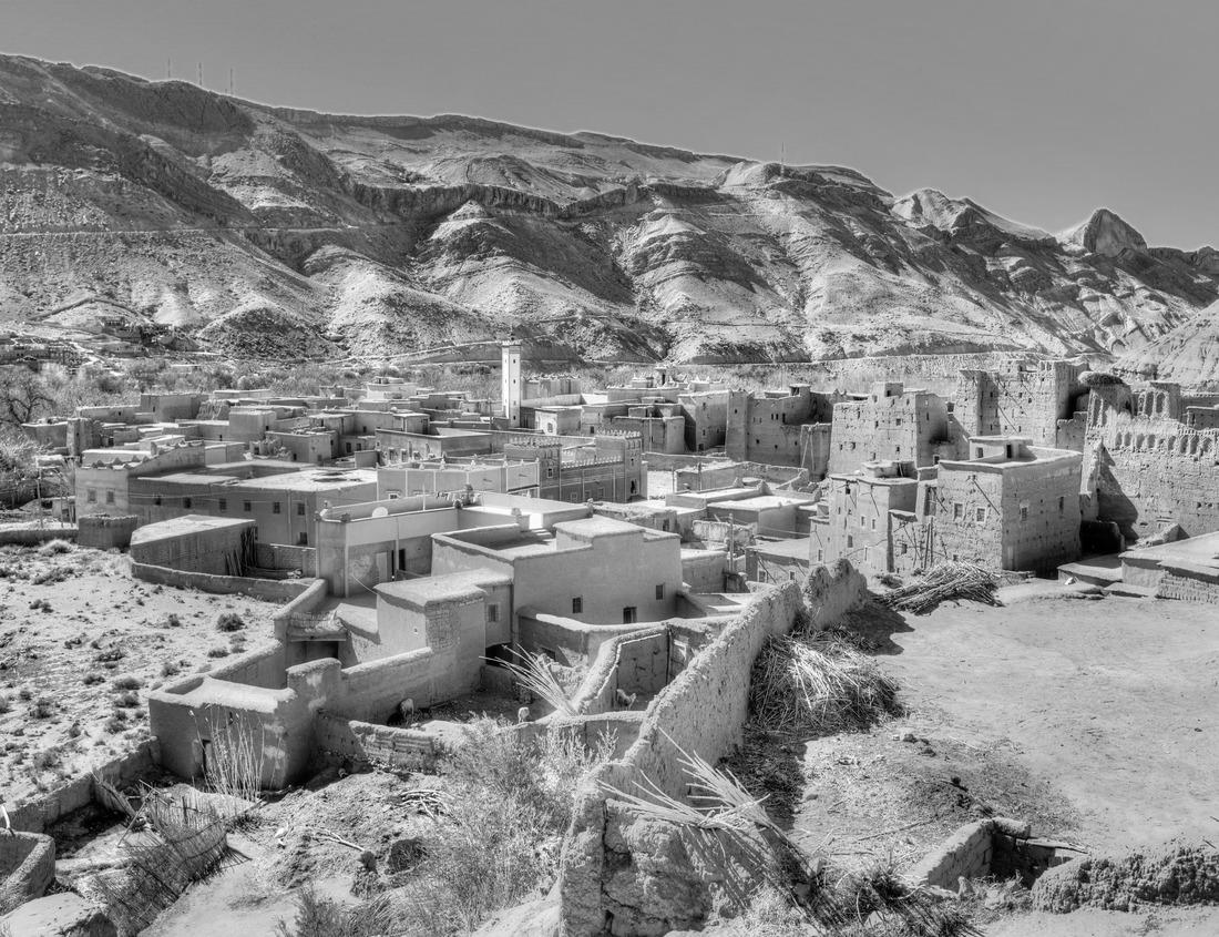 Noah Jigsaw Puzzle Aerial view of Bytom Odrzanski, Poland in black white 1000 pieces