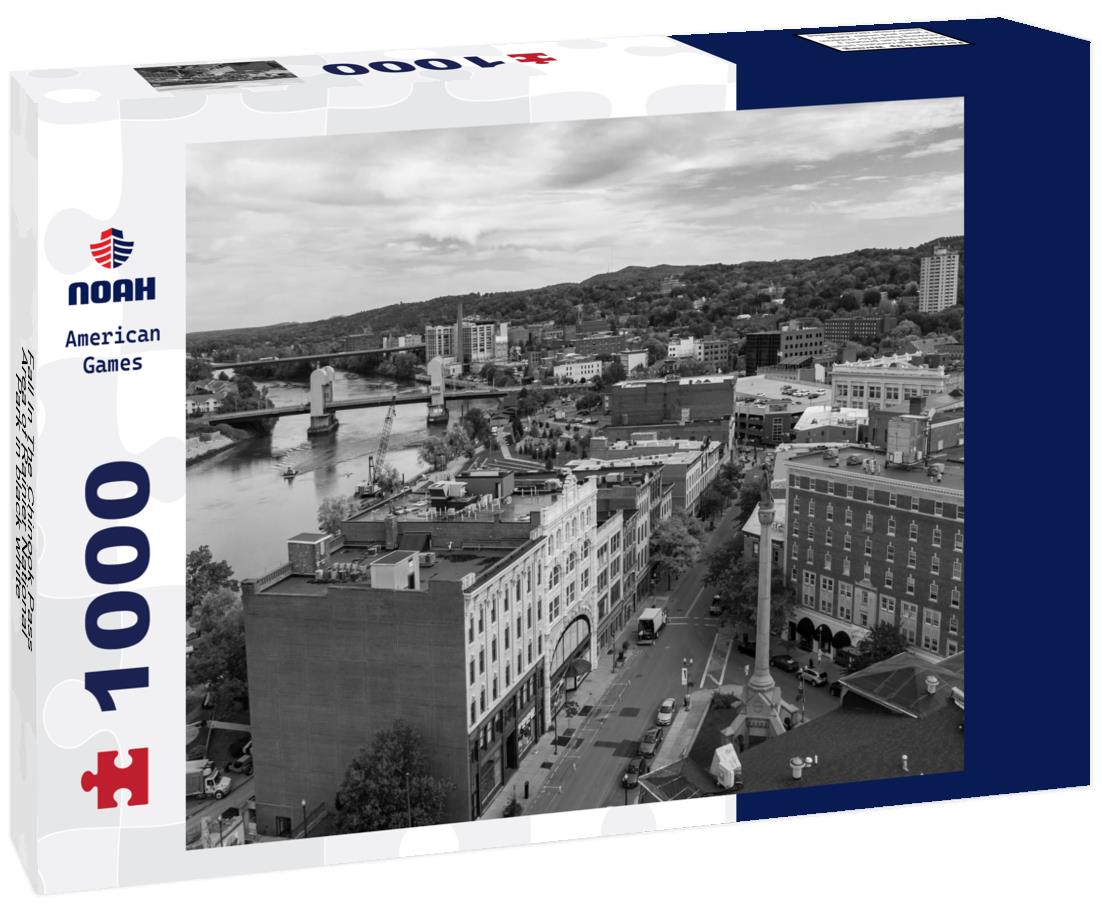 Noah Jigsaw Puzzle Fall In The Chinook Pass Area of Rainier National Park in black white 1000 pieces