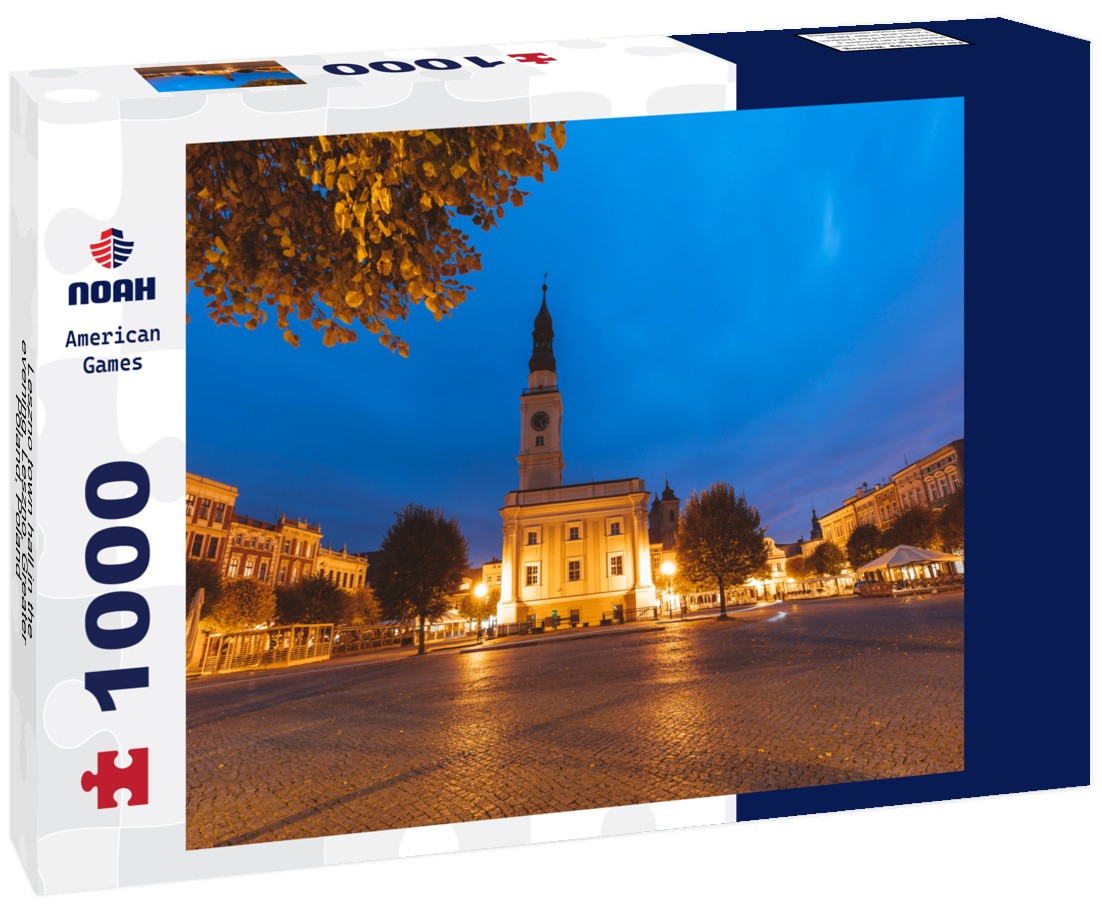 Noah Jigsaw Puzzle Leszno town hall in the evening. Leszno, Greater Poland, Poland 1000 pieces