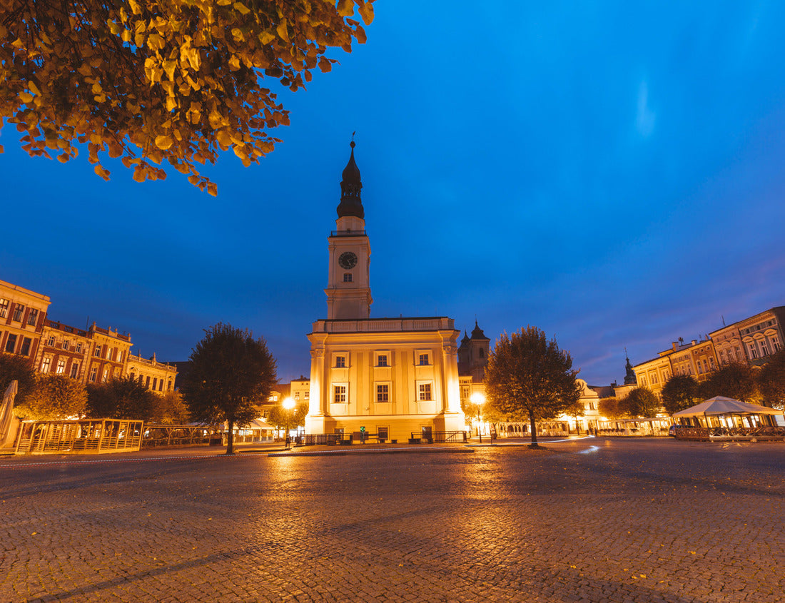 Noah Jigsaw Puzzle Leszno town hall in the evening. Leszno, Greater Poland, Poland 1000 pieces