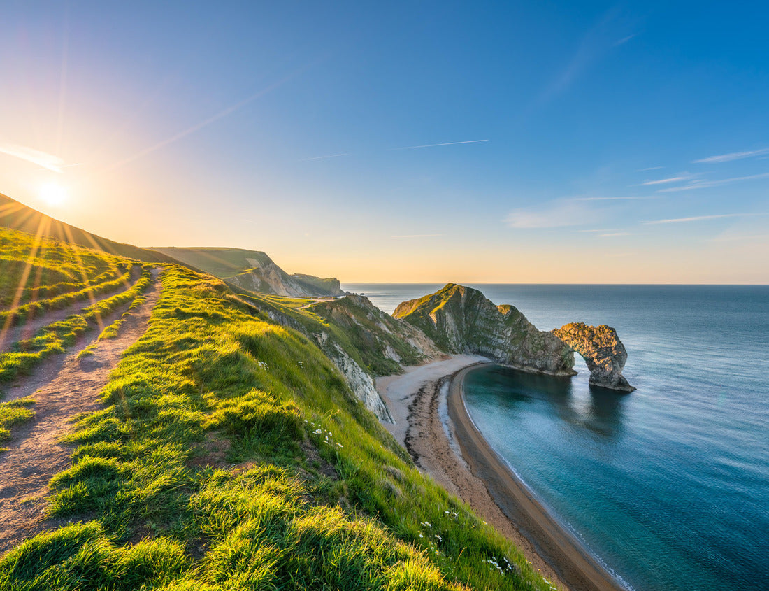 Noah Jigsaw Puzzle Durdle Door at sunrise in Dorset, Jurassic Coast, England, UK 1000 pieces