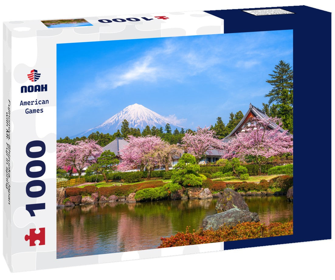 Noah Jigsaw Puzzle Fujinomiya, Shizuoka, Japan with Mt. Fuji in spring 1000 pieces