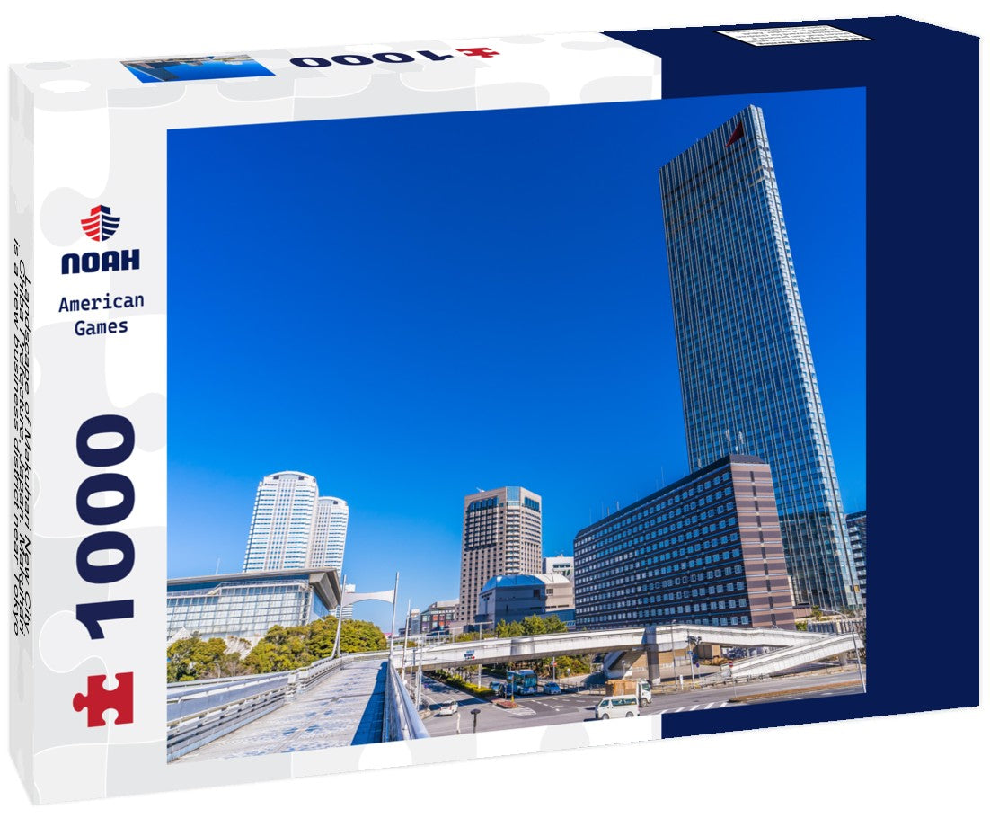 Noah Jigsaw Puzzle Landscape of Makuhari New City, Chiba Prefecture, Japan. Makuhari is a new business district near Tokyo 1000 pieces