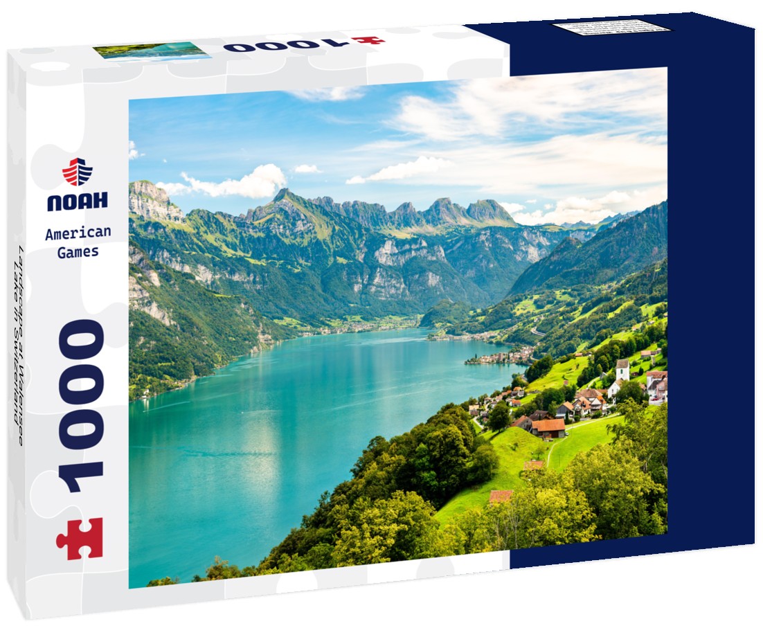 Noah Jigsaw Puzzle Landscape at Walensee Lake in Switzerland 1000 pieces