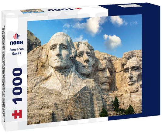 Noah Jigsaw Puzzle Mt. Rushmore National Memorial Park in South Dakota. Mount Rushmore National Memorial is centered on a colossal sculpture carved into the granite in the Black Hills in Keystone, South Dakota 1000 pieces