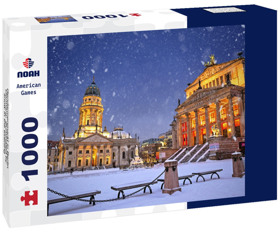 Noah Jigsaw Puzzle Gendarmenmarkt in Berlin, Germany, illuminated by snow in the evening 1000 pieces