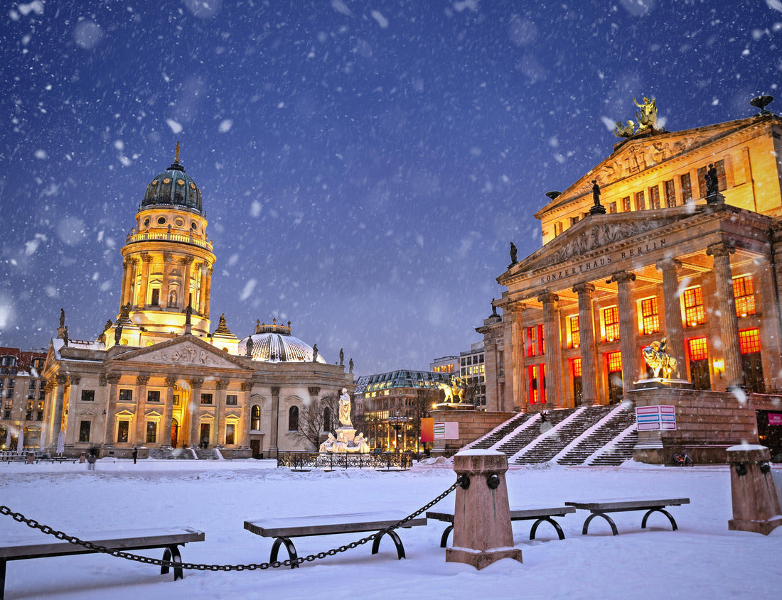 Noah Jigsaw Puzzle Gendarmenmarkt in Berlin, Germany, illuminated by snow in the evening 1000 pieces