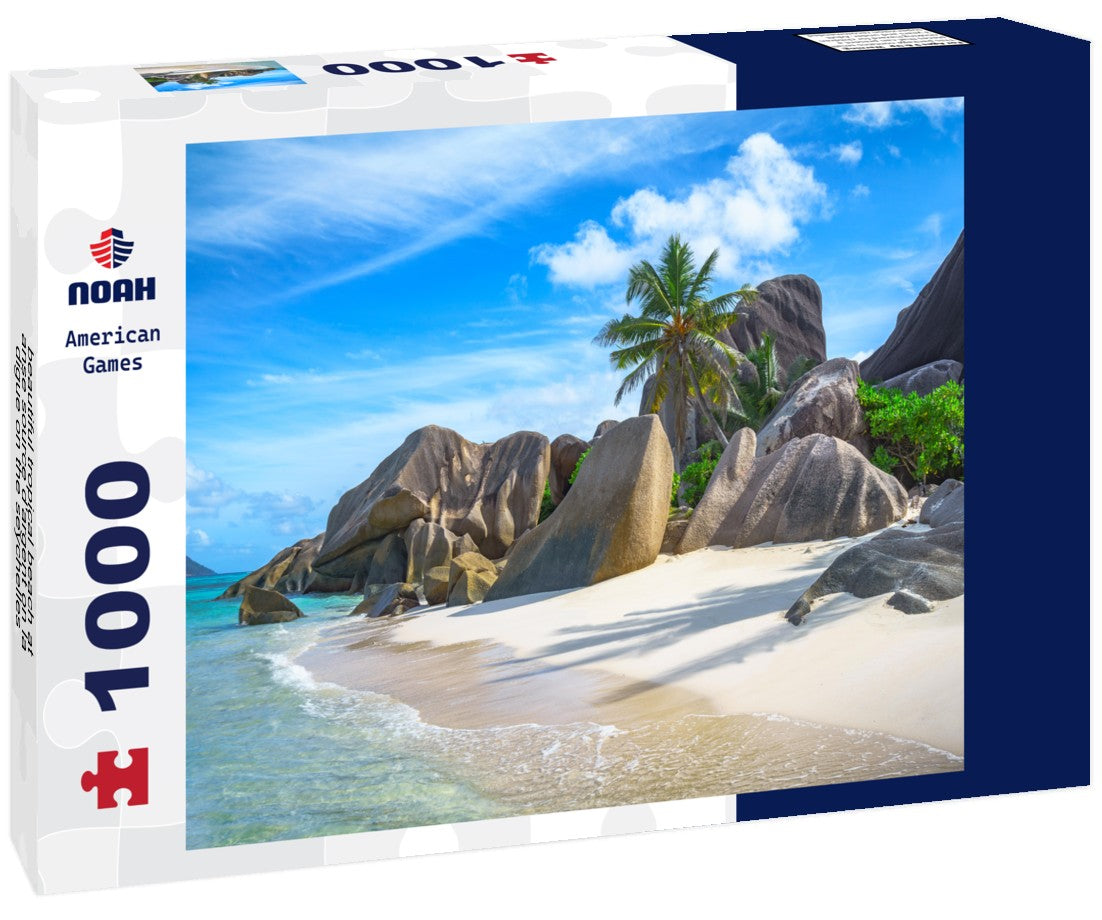 Noah Jigsaw Puzzle beautiful tropical beach at anse source d'argent on la digue on the seychelles 1000 pieces