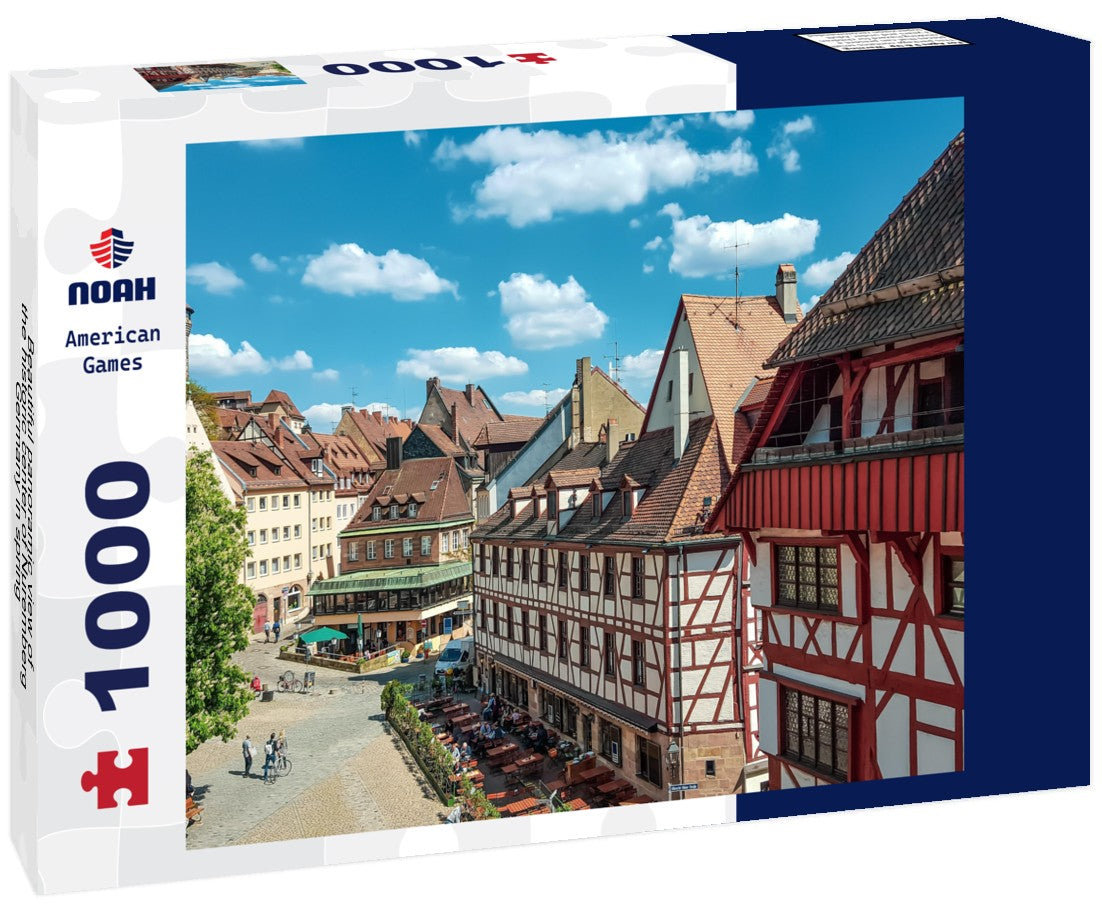 Noah Jigsaw Puzzle Beautiful panoramic view of the historic center of Nuremberg, Germany in spring 1000 pieces