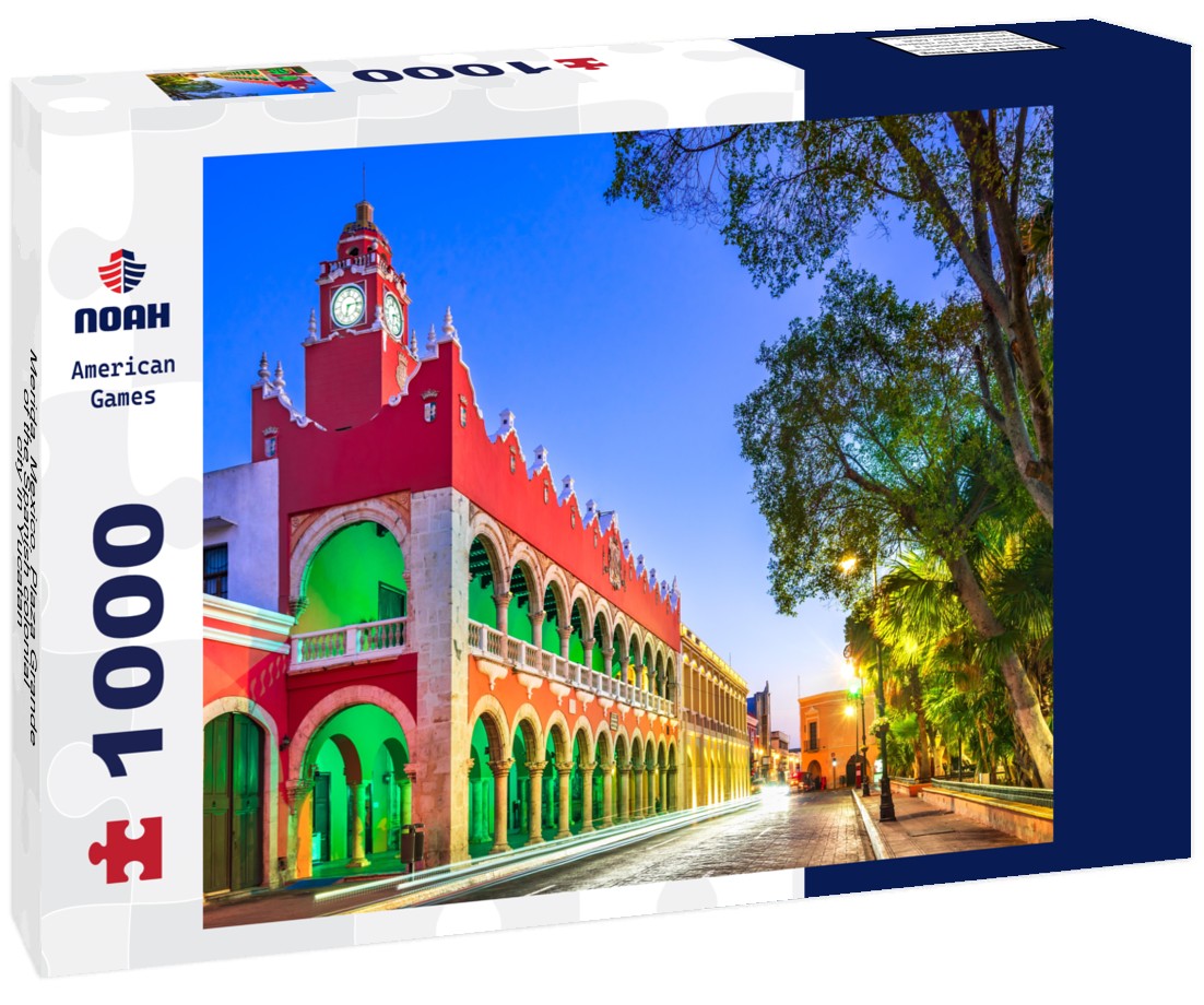 Noah Jigsaw Puzzle Merida, Mexico. Plaza Grande of the Spanish colonial city in Yucatan 1000 pieces