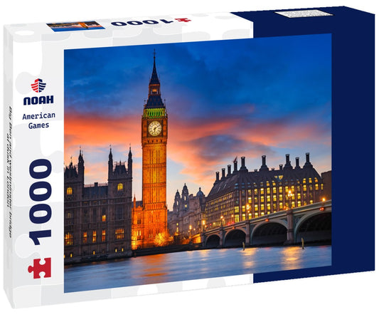 Noah Jigsaw Puzzle Big Ben and westminster bridge at dusk in London 1000 pieces
