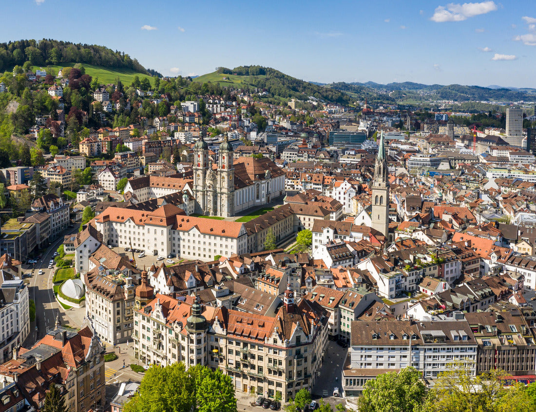 Noah Jigsaw Puzzle Breathtaking view of the old town of St. Gallen with its famous monastery and Catholic cathedral in Switzerland 1000 pieces